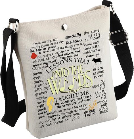Into Woods Musical Encouragement Quote Crossbody Bag Into Woods Merch For Into W-oods Musical Fans in Kuwait
