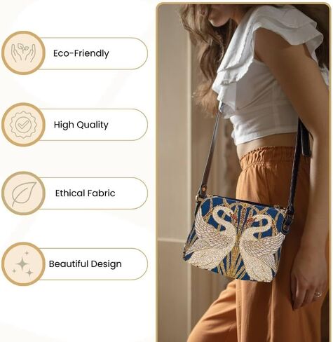 Signare Tapestry Women Bags inspired by Walter Crane, The Swan in Kuwait