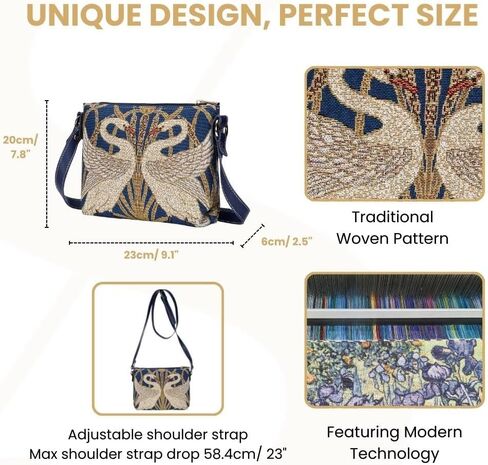 Signare Tapestry Women Bags inspired by Walter Crane, The Swan in Kuwait