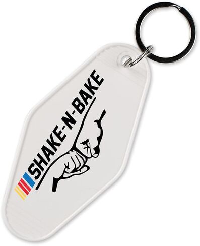 TeesAndTankYou Shake-N-Bake Racing Vintage Style Motel Keychain Key Tag 3.5" in Saudi Arabia