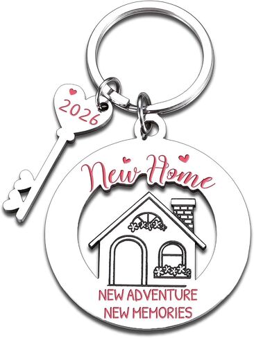 House Warming New Home Keychain Gifts 2026 Housewarming Valentines Anniversary Couple Gift for New Moving House Warming Gifts for Women Men Couple Friends Homeowners Home Essentials Apartment in Saudi Arabia