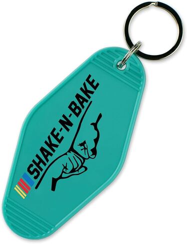 TeesAndTankYou Shake-N-Bake Racing Vintage Style Motel Keychain Key Tag 3.5" in Saudi Arabia