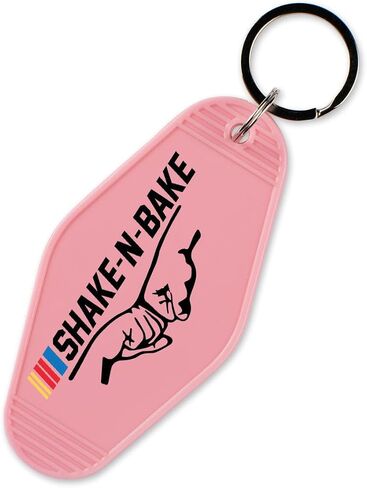 TeesAndTankYou Shake-N-Bake Racing Vintage Style Motel Keychain Key Tag 3.5" in Saudi Arabia