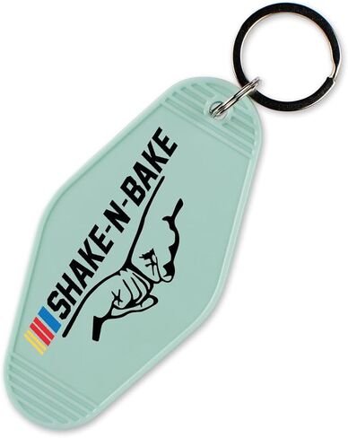 TeesAndTankYou Shake-N-Bake Racing Vintage Style Motel Keychain Key Tag 3.5" in Saudi Arabia