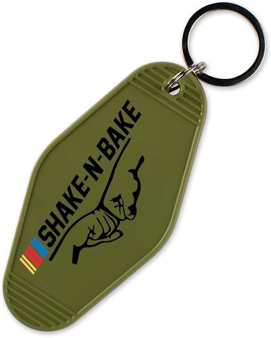 TeesAndTankYou Shake-N-Bake Racing Vintage Style Motel Keychain Key Tag 3.5" in Saudi Arabia