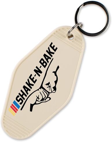 TeesAndTankYou Shake-N-Bake Racing Vintage Style Motel Keychain Key Tag 3.5" in Saudi Arabia