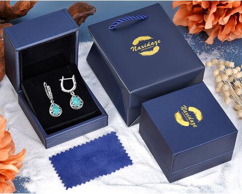 Genuine Turquoise Earrings for Women 925 Sterling Silver Leaf Western Earrings Vintage Real Turquoise Jewelry for Women in Saudi Arabia