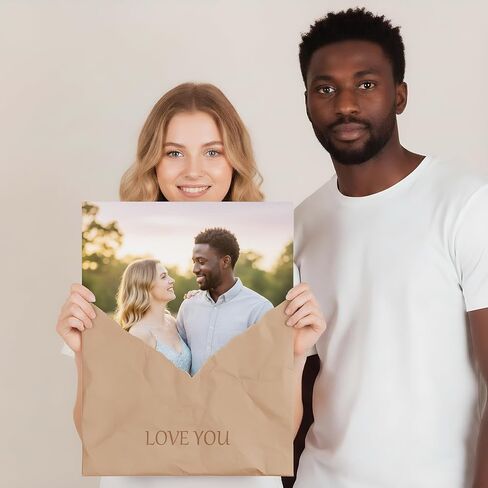 Custom Poster & Canvas Prints, Personalized Wall Art with Your Photo, Gallery Wrapped Stretched Canvas, 8x10 Vertical, Birthday Gift for Parents Grandparents Couples in Kuwait