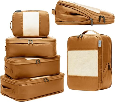 10-Pack Large Compression Packing Cubes for Travel - Lightweight Compression Packing Cube Set, Water-Resistant Luggage Organizer Bags & Suitcase Organizers, Travel Cubes for Carry-On, Checked Luggage in Saudi Arabia