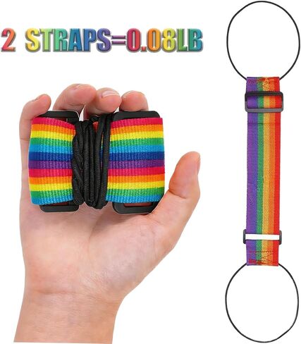 7-Pack Multi-Purpose Luggage Straps Elastic Fastening Bands for Suitcases Adjustable Connector Belts for Travel Organization and Bag Security Luggage Accessories in Saudi Arabia