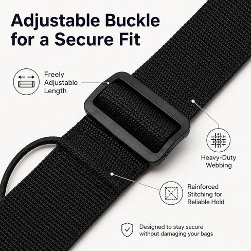 7-Pack Multi-Purpose Luggage Straps Elastic Fastening Bands for Suitcases Adjustable Connector Belts for Travel Organization and Bag Security Luggage Accessories in Saudi Arabia
