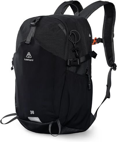 Haimont 30L Lightweight Hiking Daypack with Rain Cover, Orange | Hydration Sleeve, Trekking Pole Holder, Front Stash Pocket, Breathable Back Panel, Whistle Buckle in Saudi Arabia