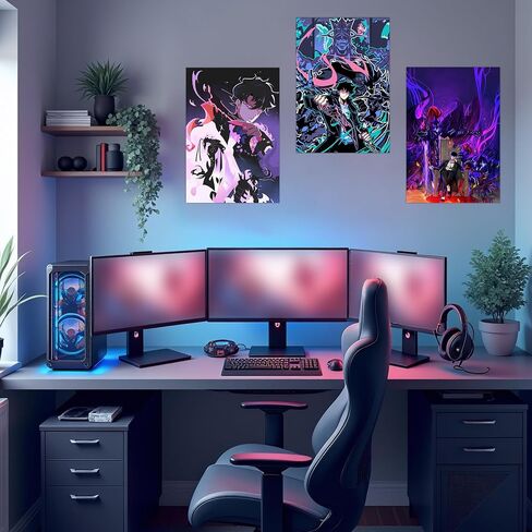 Babymiu Modern Anime Wall Poster 8-Pack 11.5 x 16.5 INCH.Anime Gifts Merch Party Supplies Unframed Version HD Printing Poster for Kids Room Club Wall Art Decor in Saudi Arabia