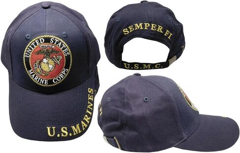 Trade Winds U.S. Marine Corps Semper Fi U.S.M.C. Navy Blue Hat Cap Officially Licensed in Saudi Arabia