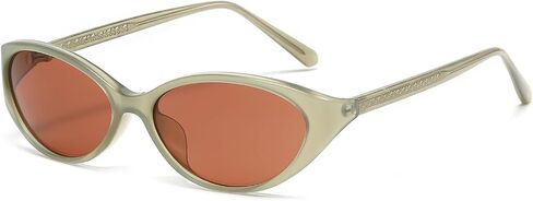 Retro Oval Cat Eye Sunglasses for Women 2026 Chic 90s Small Cute Skinny Thin Lightweight UV Protection Sun Glasses in Saudi Arabia