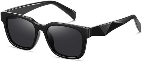 kimorn Square Sunglasses for Women Men, Retro Chunky Rectangle Frame UV400 Shades, Lightweight Sun Glasses for Driving Travel in Saudi Arabia