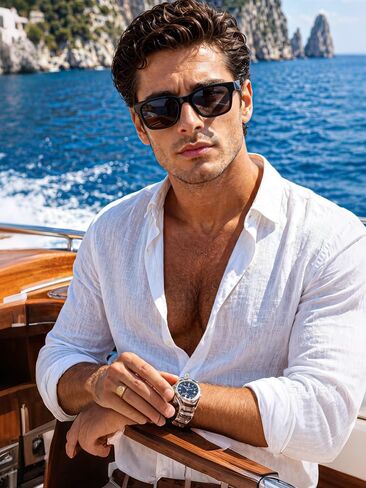 kimorn Square Sunglasses for Women Men, Retro Chunky Rectangle Frame UV400 Shades, Lightweight Sun Glasses for Driving Travel in Saudi Arabia