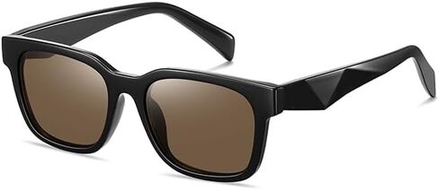 kimorn Square Sunglasses for Women Men, Retro Chunky Rectangle Frame UV400 Shades, Lightweight Sun Glasses for Driving Travel in Saudi Arabia