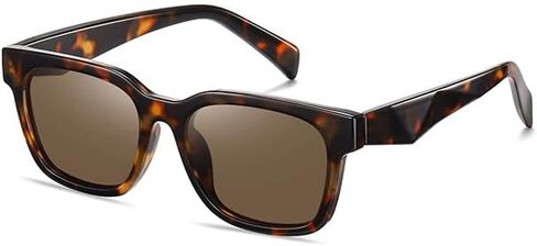 kimorn Square Sunglasses for Women Men, Retro Chunky Rectangle Frame UV400 Shades, Lightweight Sun Glasses for Driving Travel in Saudi Arabia