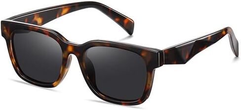 kimorn Square Sunglasses for Women Men, Retro Chunky Rectangle Frame UV400 Shades, Lightweight Sun Glasses for Driving Travel in Saudi Arabia