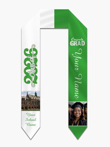 Personalized Graduation Stole Sash Custom Class of 2026 Congratulation Graduation Gifts with Photo in Saudi Arabia