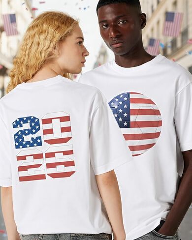 250 Anniversary USA T-Shirt Women USA 250th Shirts Patriotic American Flag Tops 4th of July T-Shirt, World Soccer Cup Jersey in Kuwait