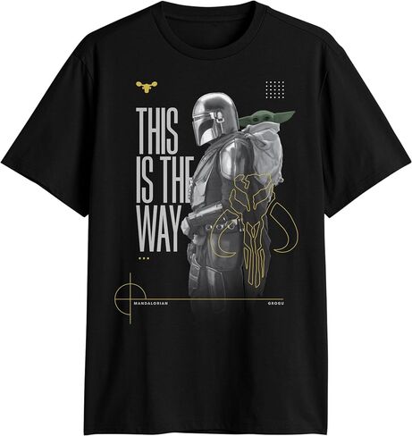 تي شيرت رجالي من Star Wars Mandalorian وGrogu This is The Way Profile in Kuwait