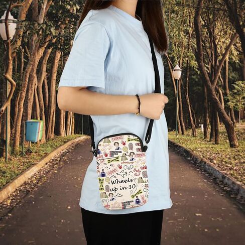 TSOTMO Crime TV Show Merch Wheels up in 30 Crossbody Bag for Crime Lovers Spencer Fans Gift (Wheels Cross) in Kuwait