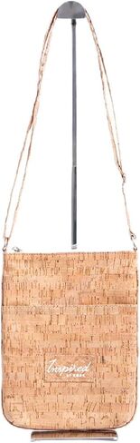 Flagler Cork Crossbody Bag, Vegan Leather, Water-Resistant, Lightweight, Adjustable Strap, Phone Pocket in Saudi Arabia