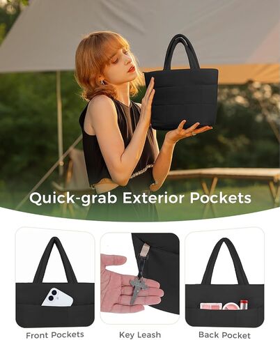 ECOHUB Crossbody Bags for Women Small Puffer Tote Mini Shoulder Handbags RFID Anti Theft CrossBody Purse Travel Casual Wallet in Kuwait