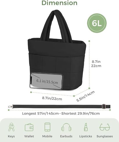 ECOHUB Crossbody Bags for Women Small Puffer Tote Mini Shoulder Handbags RFID Anti Theft CrossBody Purse Travel Casual Wallet in Kuwait
