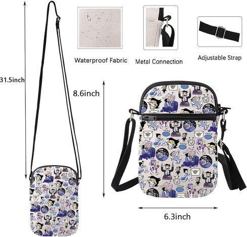 WUSUANED Cartoon Game Inspired Crossbody Bag Funny Spamton Gift RPG Gamer Gift For Gaming Fans in Kuwait