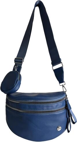 Iris June Best Version Faux Leather Bag (#8063) Detachable Strap Hip Bag with Coin Purse - By Iris & Rainbow in Saudi Arabia