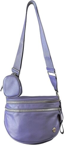 Iris June Best Version Faux Leather Bag (#8063) Detachable Strap Hip Bag with Coin Purse - By Iris & Rainbow in Saudi Arabia