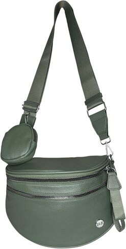 Iris June Best Version Faux Leather Bag (#8063) Detachable Strap Hip Bag with Coin Purse - By Iris & Rainbow in Saudi Arabia