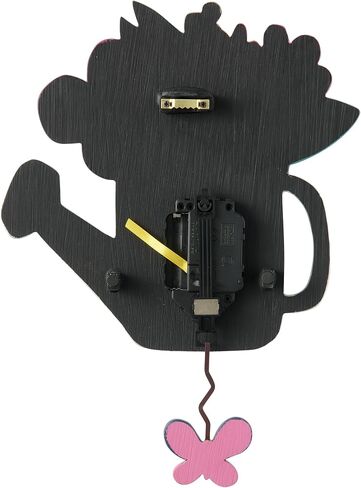 Enesco Allen Designs Flowers Time to Bloom ساعة حائط بندول تعمل بالبطارية، 9.85 بوصة، متعددة الألوان in Kuwait