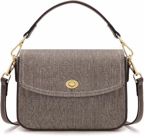 Shoulder Crossbody Purse - Trendy Canvas Women's Shoulder Handbags with Adjustable Strap in Saudi Arabia