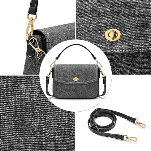 Shoulder Crossbody Purse - Trendy Canvas Women's Shoulder Handbags with Adjustable Strap in Saudi Arabia