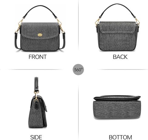 Shoulder Crossbody Purse - Trendy Canvas Women's Shoulder Handbags with Adjustable Strap in Saudi Arabia