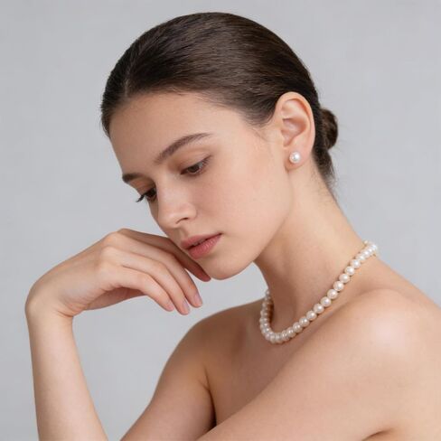 Elegant Pearl Earrings Set for Women, 24 Pairs White Simulated Large Pearl Stud Earrings for Bridal, Wedding, Birthday, Gifts in Saudi Arabia