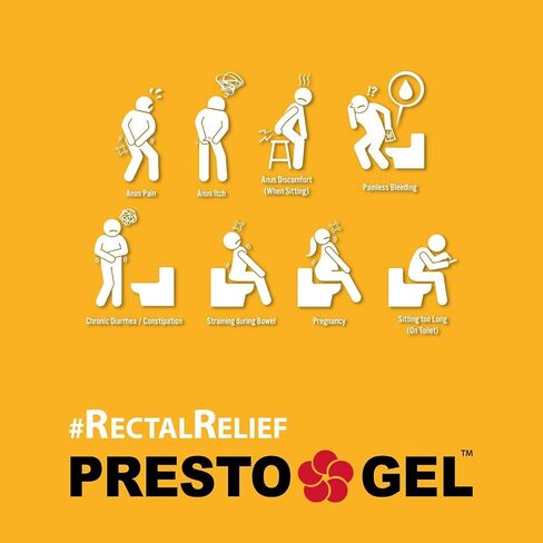 Presto Gel Hemorrhoid Liquid Soap for Anal Hygiene & Care. for Daily Use. pH 7.0 Soothes and Calms Skin irritations, and discomforts in The Anal Area. 8.45Fl.Oz in Saudi Arabia