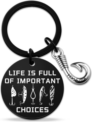 Ibiwe Fishing Gifts for Dads Father's Day Fishing Keychain Unique Fisherman Gifts For Men Dad Fish Stuff For Fishes Lovers Gift For Father In Law Uncle Brother Fathers Day Birthday Gift in Kuwait