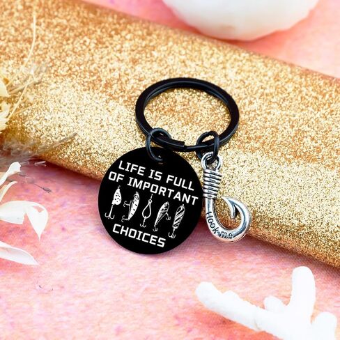 Ibiwe Fishing Gifts for Dads Father's Day Fishing Keychain Unique Fisherman Gifts For Men Dad Fish Stuff For Fishes Lovers Gift For Father In Law Uncle Brother Fathers Day Birthday Gift in Kuwait