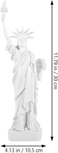 SUPVOX Mini Statue of Liberty Ornament 11.81 Inch Resin Figurine Desktop Decoration USA Home Decor Accent for Office Living Room Wine Cabinet in Kuwait