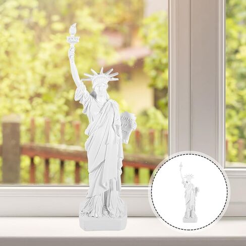 SUPVOX Mini Statue of Liberty Ornament 11.81 Inch Resin Figurine Desktop Decoration USA Home Decor Accent for Office Living Room Wine Cabinet in Kuwait