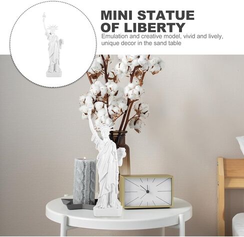 SUPVOX Mini Statue of Liberty Ornament 11.81 Inch Resin Figurine Desktop Decoration USA Home Decor Accent for Office Living Room Wine Cabinet in Kuwait
