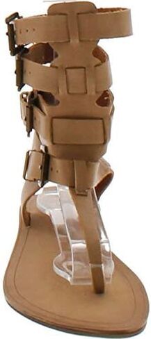 Liliana Avis-3 Women Leatherette Strappy T-Strap Gladiator Thong Sandal in Saudi Arabia
