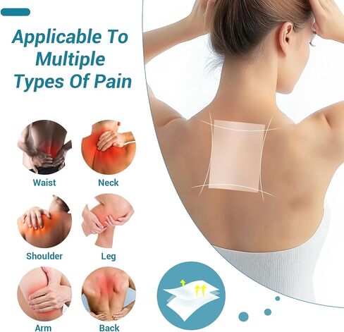 4% Lidocaine Patches Maximum Strength - 7 Count Pain Relieving Gel Patch for Muscle Soreness, Pain Relief for Back, Neck, Shoulders, Knees & Elbows - Unscented, Discreet in Saudi Arabia