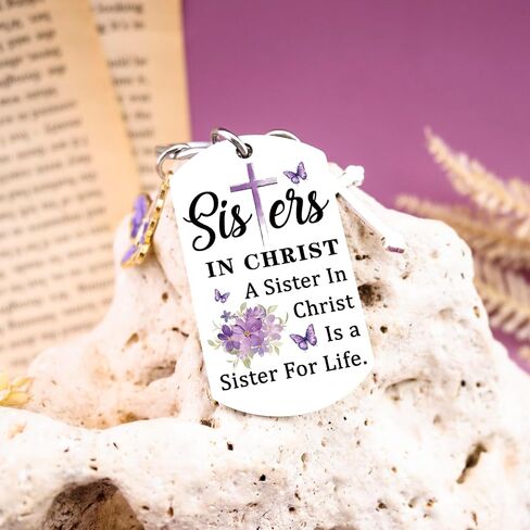 Christian Gifts for Women Faith Sister In Christ Gifts for Women Religious Christian Keychain Gift for Woman Sisters In Christ Christmas Birthday Mothers Day Gift Ideas Butterfly Stuff in Saudi Arabia