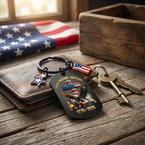 250 Anniversary Usa Merchandise - America 4th of July Keychain 250th Years Patriotic Commemorative Gifts Accessories in Saudi Arabia